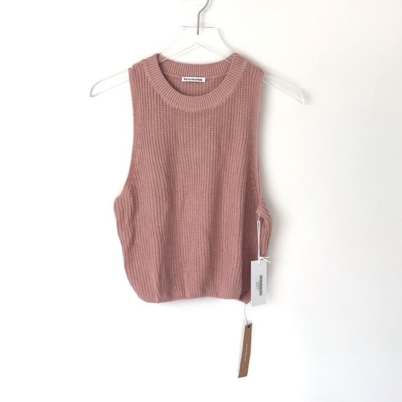 Reformation Lilac Knit Top Blush Pink - Picture 4 of 10
